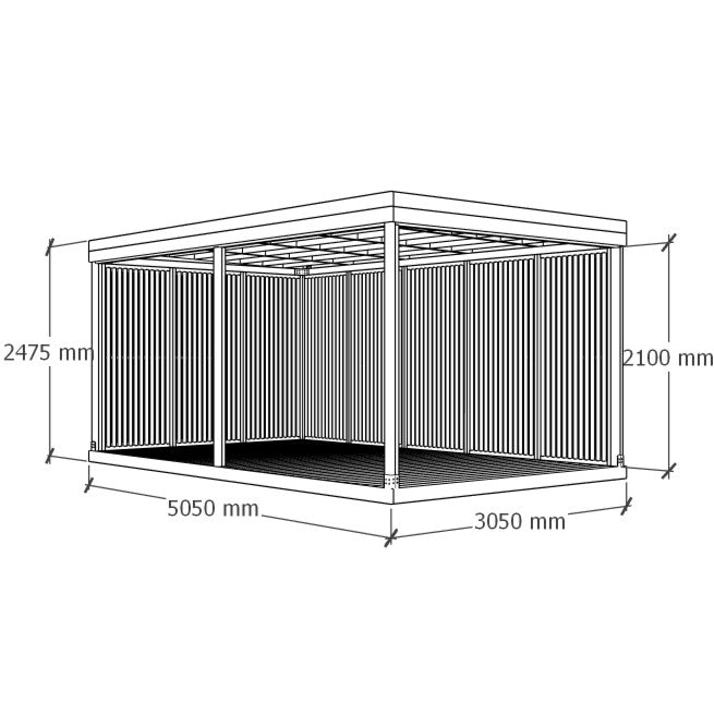 Katos 5x3m