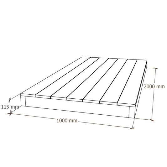 Composite Deck Module 1x2m