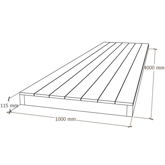 Composite Deck Module 1x4m