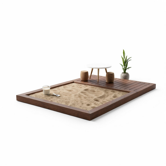 Terassi hiekkalaatikolla 2x3m