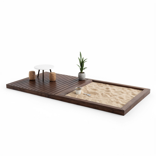 Terassi hiekkalaatikolla 4x2m