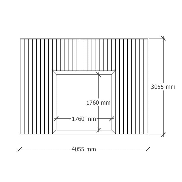 Terassi hiekkalaatikolla 4x3m