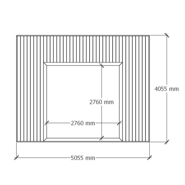 Terassi hiekkalaatikolla 5x4m