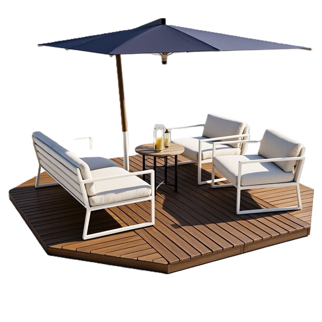 Erimuotoinen terassi 4x4m