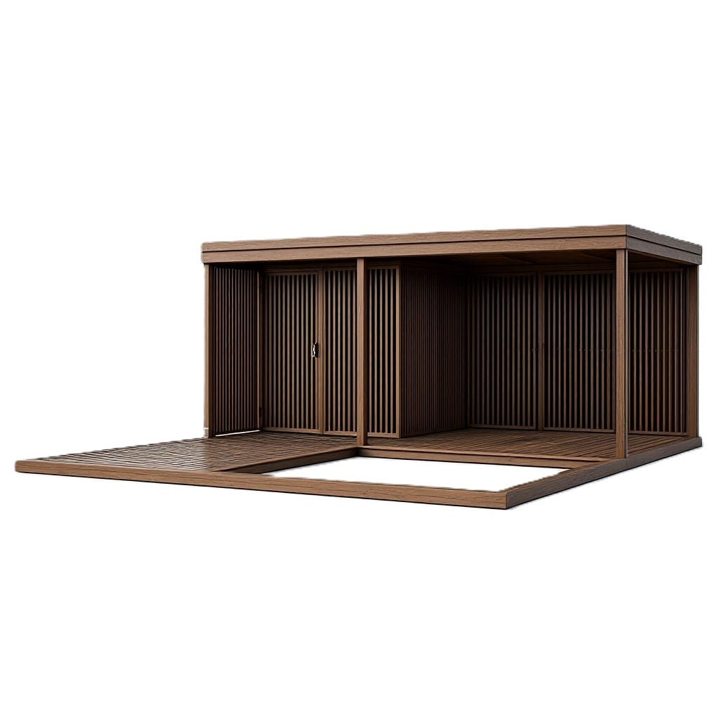 Sunroom with Storage and Sandbox Deck 5x6m