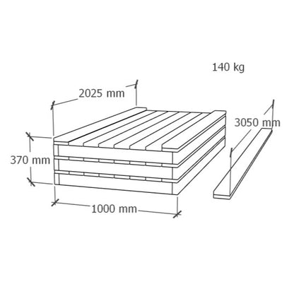 Deck 3x2m