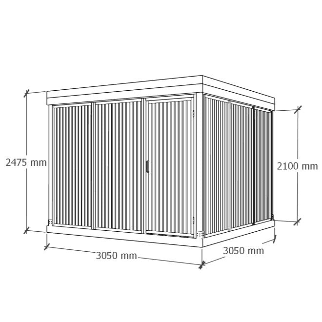 Varasto 3x3m