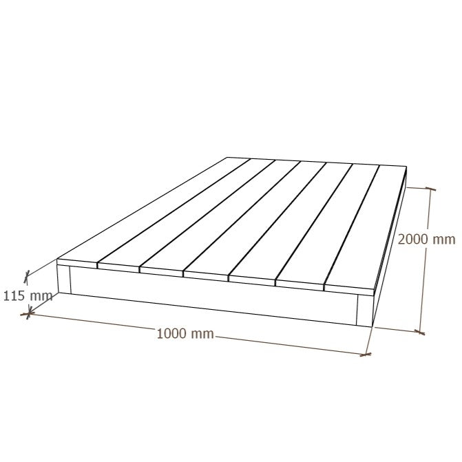 Composite Deck Module 1x2m