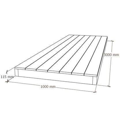 Composite Deck Module 1x3m