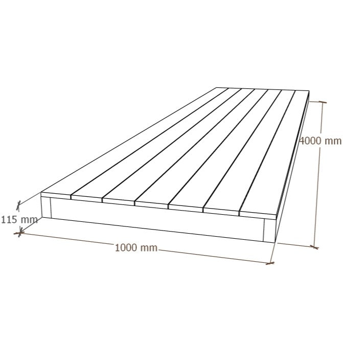 Composite Deck Module 1x4m
