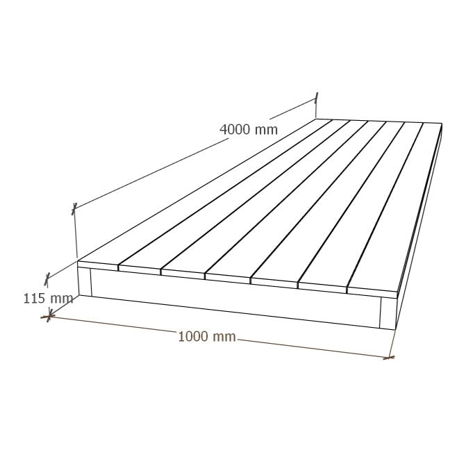 Composite Deck Module 1x4m