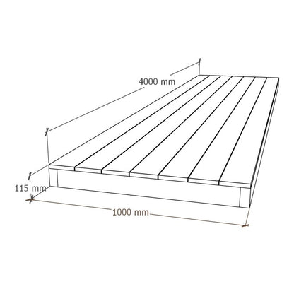 Composite Deck Module 1x4m