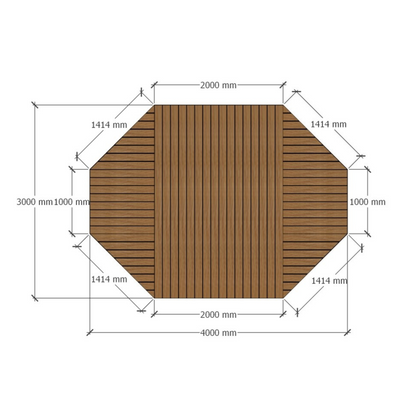 Custom-Shaped Deck 3x4m