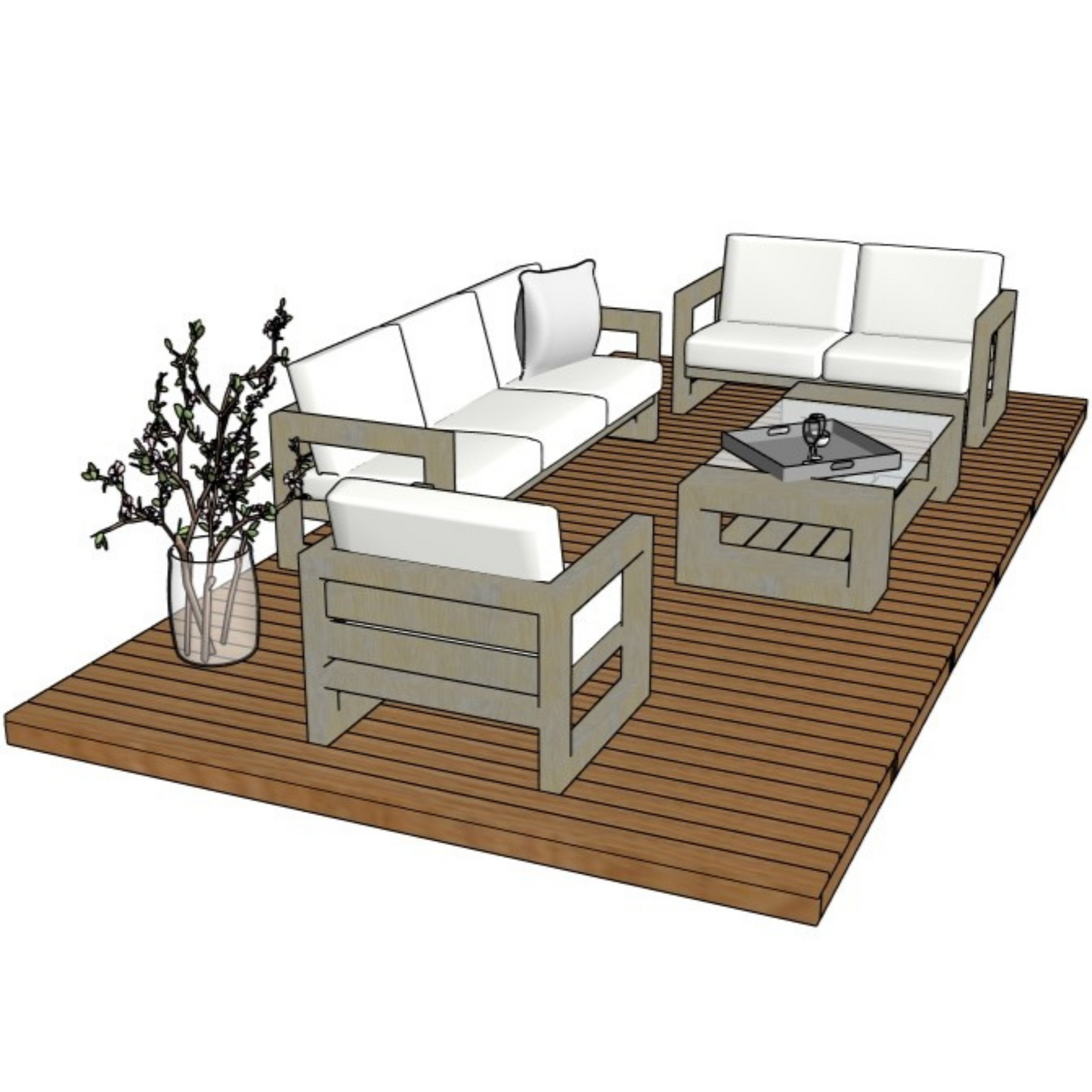 Deck 6x3m