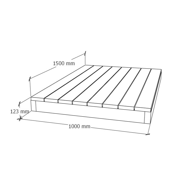 Terassielementti 1x1.5m
