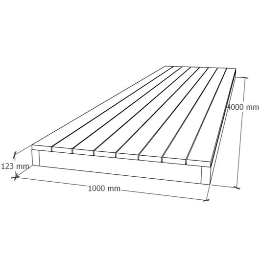 Deck Module 1x4m