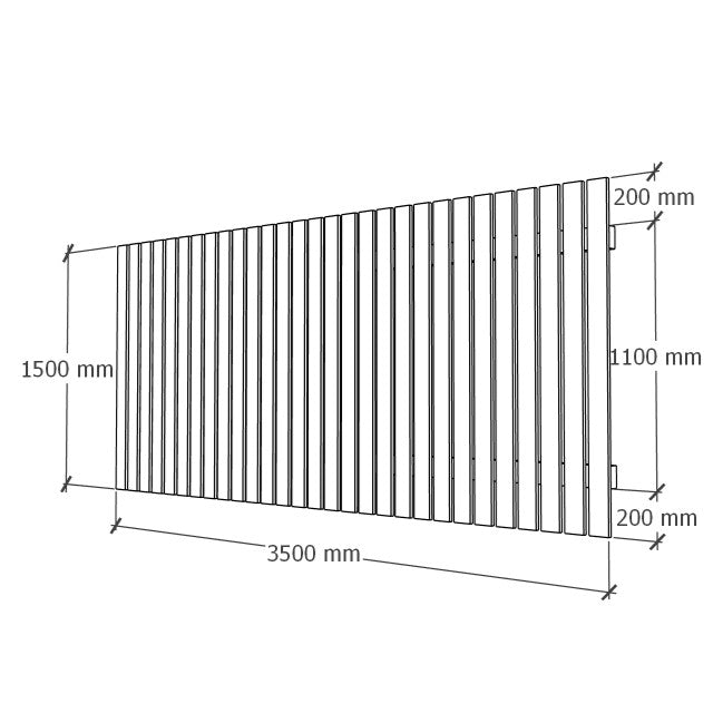 Fence module 1.5x3.5m