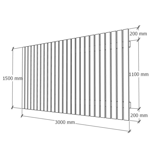 Fence module 1.5x3m