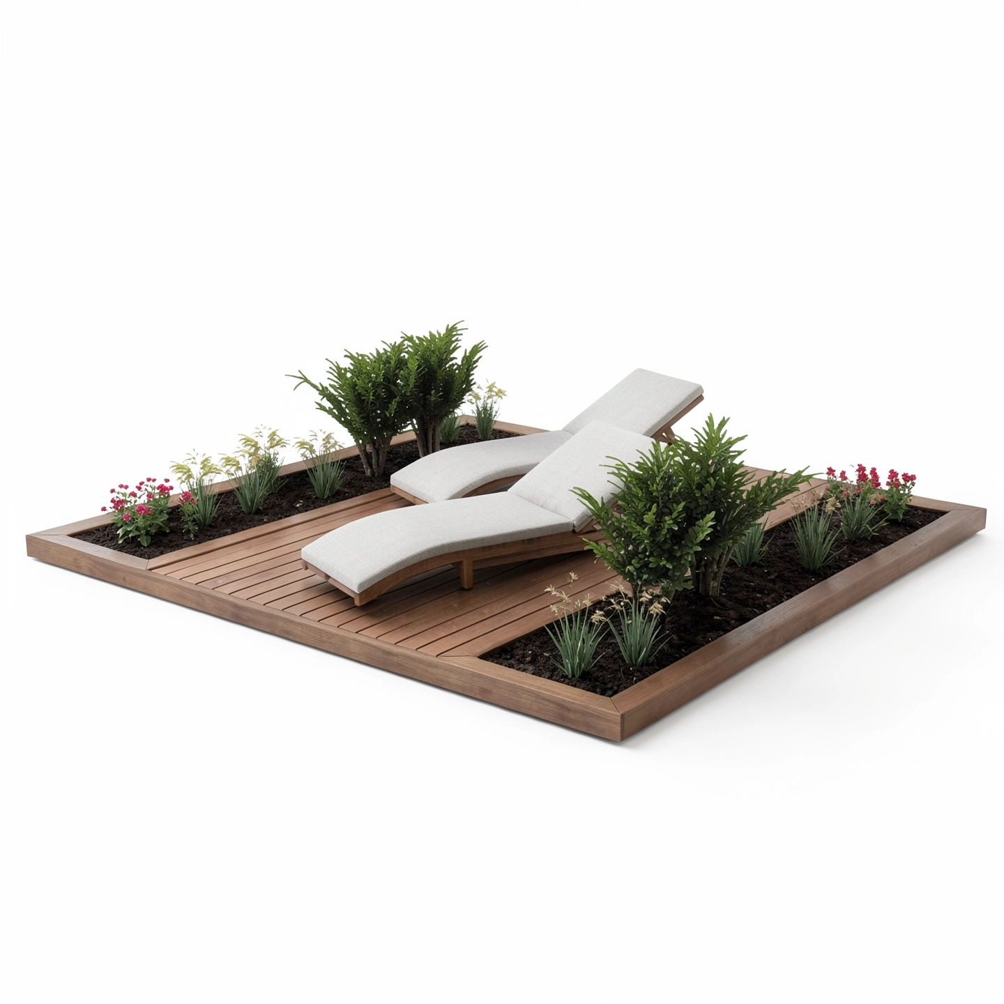 Planter deck 4x4m