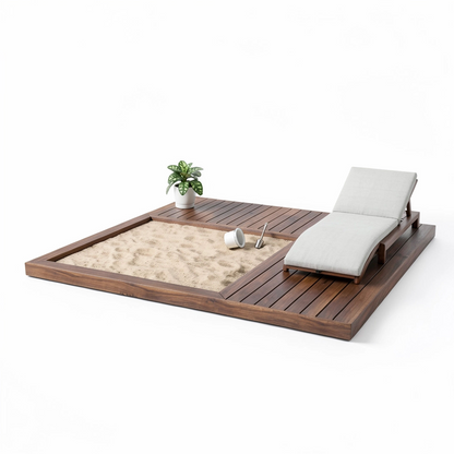 Terassi hiekkalaatikolla 3x3m