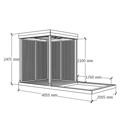 Sunroom with Sandbox Deck 4x2m