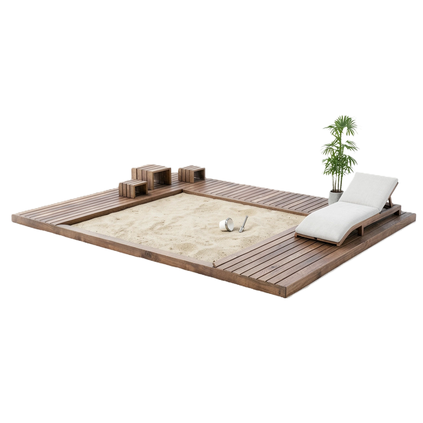 Terassi hiekkalaatikolla 5x4m